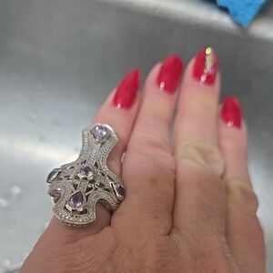 Tanzanites In A Ring